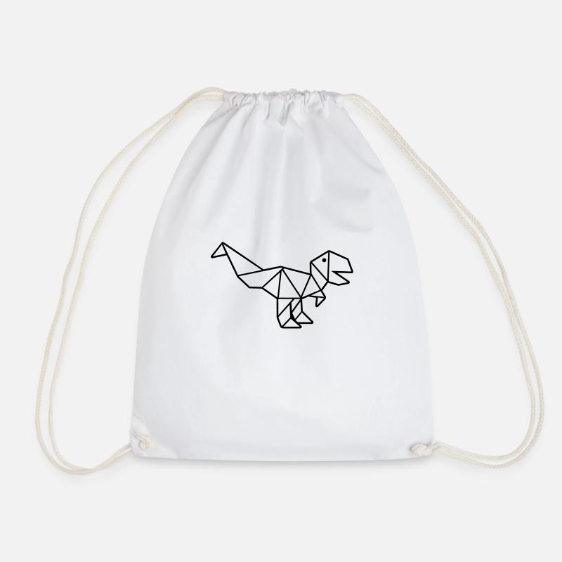 Origami - Drawstring Bag - white