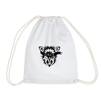 Fox pirate - Drawstring Bag - white - Front