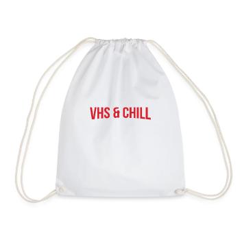 VHS & Chill – Retro Style - Turnbeutel - Weiß - Vorne