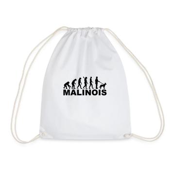 Malinois - Drawstring Bag - white - Front
