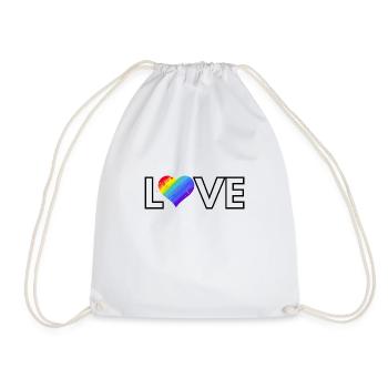 Love - Turnbeutel - Weiß - Vorne