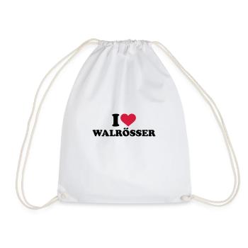 walrus - Drawstring Bag - white - Front