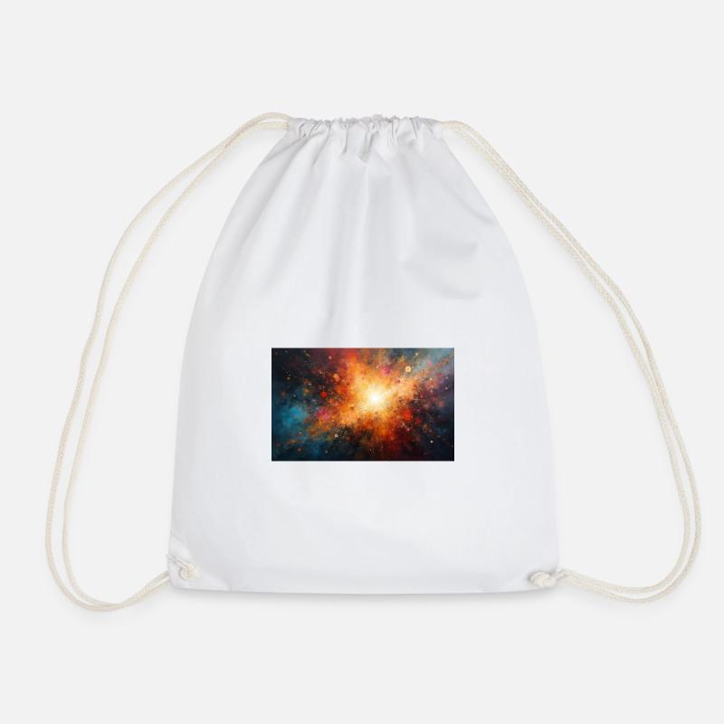 Kosmische Burst-Nebel-Explosion - Turnbeutel - Weiß