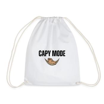 Capy Mode: Hängematten-Chill - Turnbeutel - Weiß - Vorne