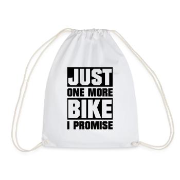 just one more bike - Turnbeutel - Weiß - Vorne
