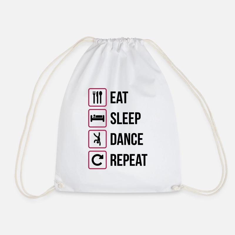 Eat Sleep Dance Repeat - Turnbeutel - Weiß