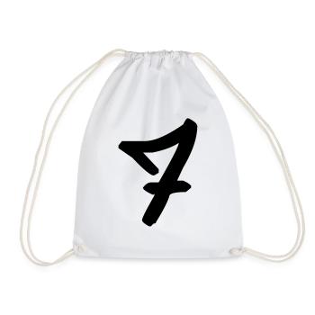 Graffiti : 7 - Drawstring Bag - white - Front