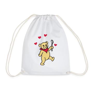 Bébé nounours - Sac de sport léger - blanc - Devant