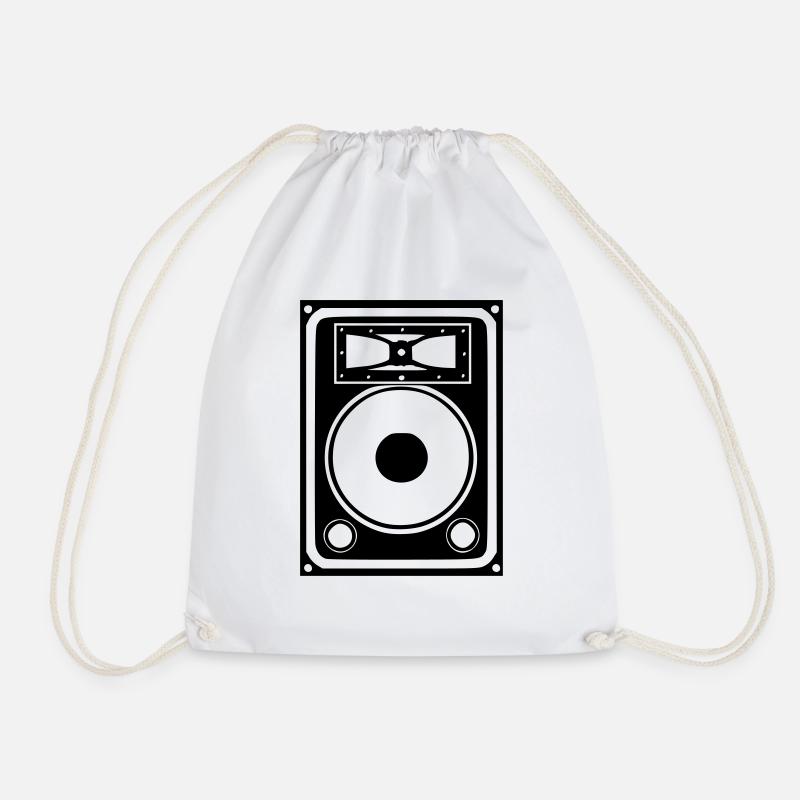 monitor sound - Drawstring Bag - white