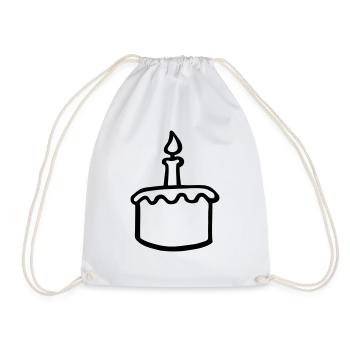 gateau danniversaire - Sac de sport léger - blanc - Devant