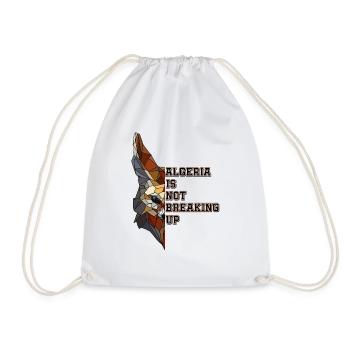 Algeria is not breaking up - Drawstring Bag - white - Front