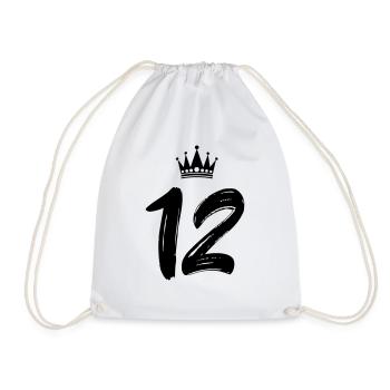 12 couronnes - Sac de sport léger - blanc - Devant