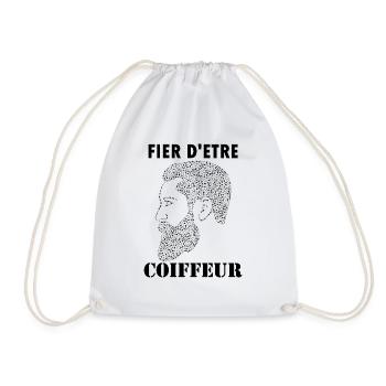 Fier d'être Coiffeur, idée de cadeau - Sac de sport léger - blanc - Devant