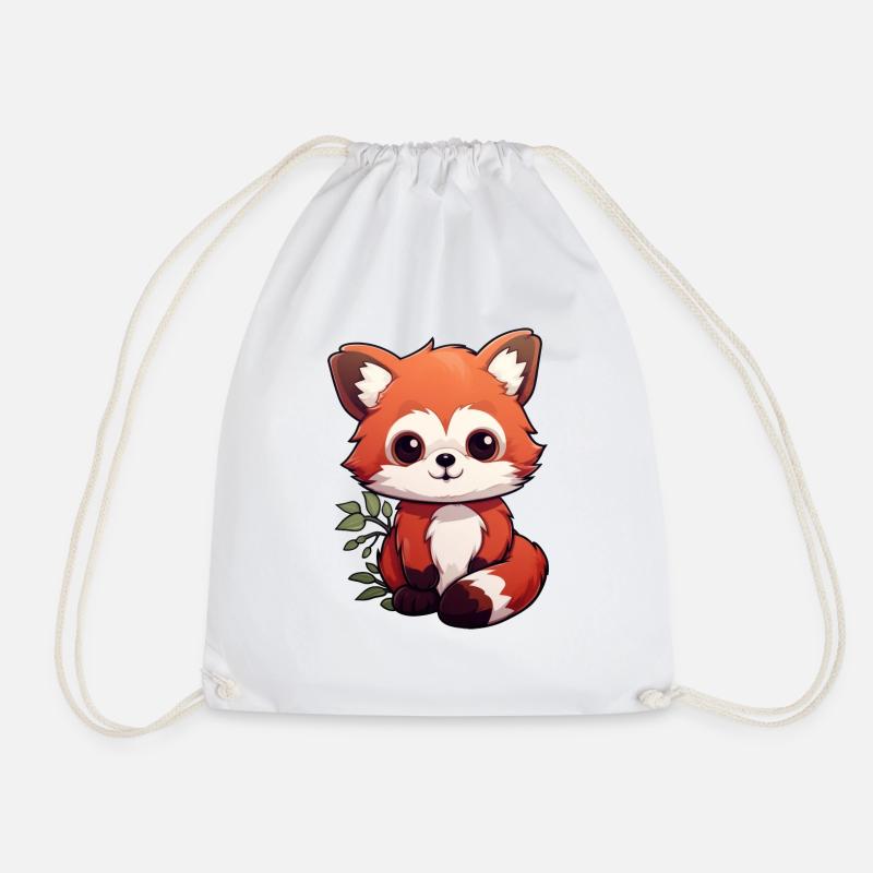 Roter Panda kleiner Panda - Turnbeutel - Weiß