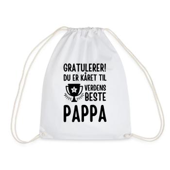 Félicitations, tu as été élu meilleur papa du monde - Sac de sport léger - blanc - Devant