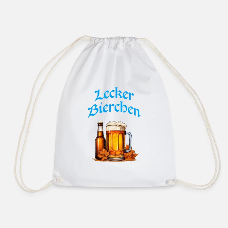 Delicious beer article - Drawstring Bag - white