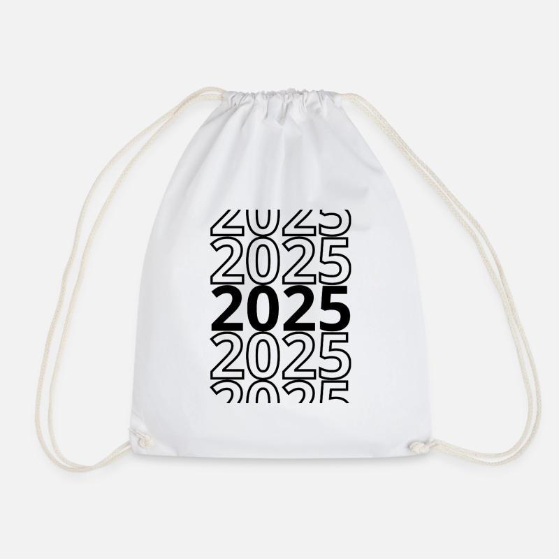 2025 2025 2025 - Drawstring Bag - white