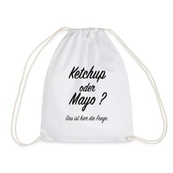 Ketchup oder Mayo - Turnbeutel - Weiß - Vorne