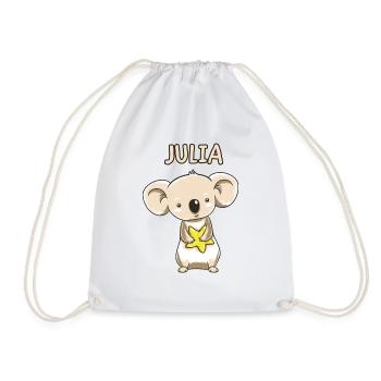 Koala enfant drôle copie cadeau d'anniversaire Julia - Sac de sport léger - blanc - Devant
