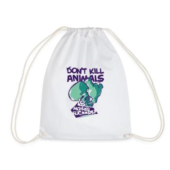 turtle2 - Drawstring Bag - white - Front