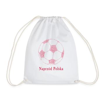 Naprzod Polska - Polnisch Fußball T-shirt Geschenk - Turnbeutel - Weiß - Vorne