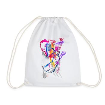 Art - Drawstring Bag - white - Front