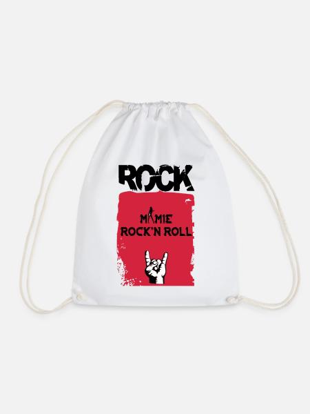 Oma Rock'n Roll - Turnbeutel - Weiß