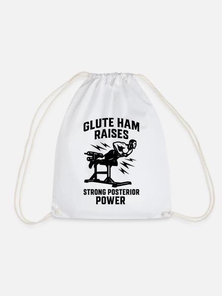 Glute Ham Raise Fitness Gym Posterior Chain - Turnbeutel - Weiß