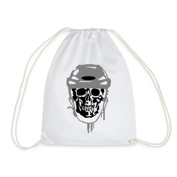 Eishockey - Drawstring Bag - white - Front