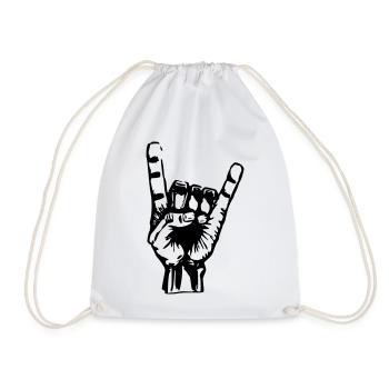 Mano_Mutant_links _Motivfarbe_frei_waehlbar - Drawstring Bag - white - Front