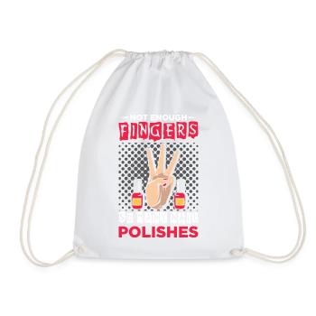 Nageldesigner Nageldesignerin Kosmetik Nagelstudio - Turnbeutel - Weiß - Vorne
