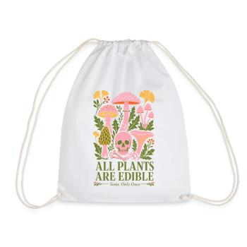 Toutes les plantes sont comestibles pour le jardinage biologique - Sac de sport léger - blanc - Devant