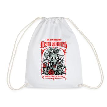 Urban Gardening Grow Small Spaces - Drawstring Bag - white - Front