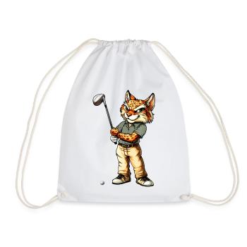 Luchs Golf - Turnbeutel - Weiß - Vorne
