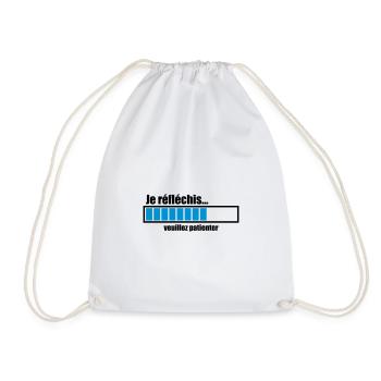 je réfléchis veuillez patienter - Sac de sport léger - blanc - Devant