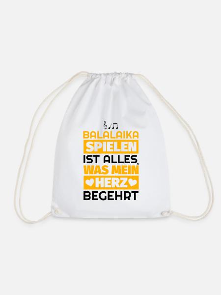 Balalaika Geschenke - Turnbeutel - Weiß