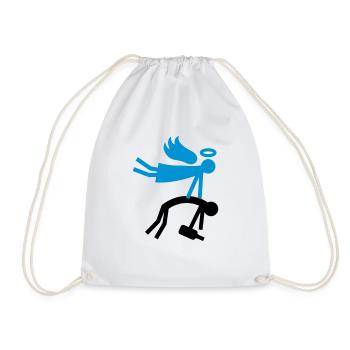 Guardian Angel - Drunk - Drawstring Bag - white - Front