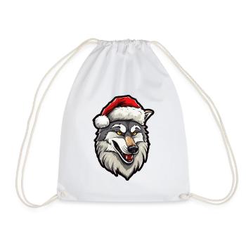 Loup Noël - Sac de sport léger - blanc - Devant