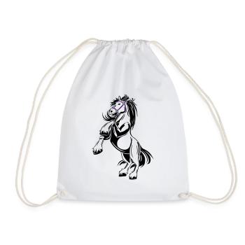 Cheval, j'aime l'idée de cadeau drôle logo du club d'équitation - Sac de sport léger - blanc - Devant