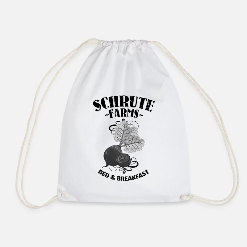Schrute Bauer Country Life Gift - Drawstring Bag - white