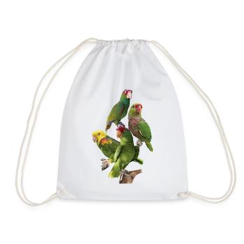Perroquets amazoniens - Sac de sport léger - blanc - Devant
