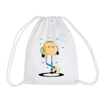 Rollerskaten Rollerskater Skaten Sandwich Bread - Drawstring Bag - white - Front