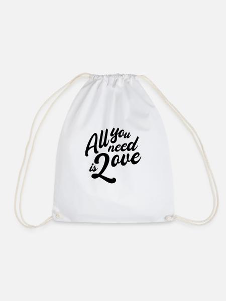 All you need is love - Turnbeutel - Weiß