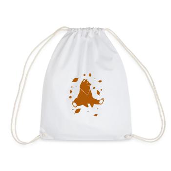 Bear - Panda Forest Nature Freedom Wild - Drawstring Bag - white - Front