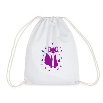 Fox - Animal, Zoo, Animal Lover, Nature Conservation - Drawstring Bag - white - Front
