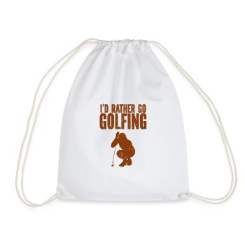 Golf - Golfclub Goldspieler Birdie Elite Luxus - Turnbeutel - Weiß - Vorne