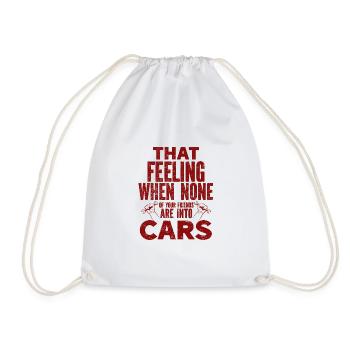 Car Vintage Racing Car Lovers Car Veterans - Drawstring Bag - white - Front