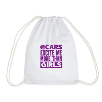 Car Vintage Racing Car Lovers Car Veterans - Drawstring Bag - white - Front