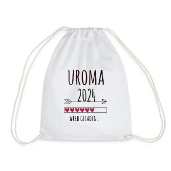 Uroma 2024 Schwangerschaft Uromi Geschenk - Turnbeutel - Weiß - Vorne