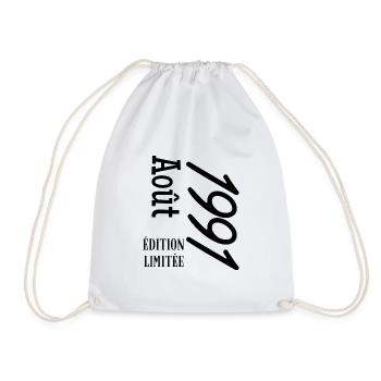 édition limitée aout 1991 - Sac de sport léger - blanc - Devant